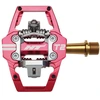 Image de Pédales automatiques VTT HT T2 titane rouge