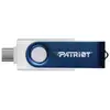 Image de Cle Usb Patriot Xporter X550 128 Go Bleu/blanc, Usb-a Et Usb-c 3.2 Gen 1 Ps128gx550aad