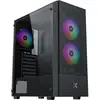 Image de Boîtier Pc Moyen Tour Sans Alim Hero Ii Air 3f (noir) Atx/micro Atx 3x120mm Frgb Mesh Usb 3.0/2.0