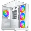Image de Boîtier Pc Sans Alimentation - Aqua Compact Arctic - Cube - Format Atx - 4x120mm A-rgb Inclus - Blanc