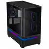 Image de Boîtier Mini Tour Asus Prime Ap202 Tg Argb Châssis Métal Verre Trempé Noir 236x460x441 Mm Asus