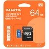 Image de Carte mémoire flash ADATA 64GB Premier Micro SDXC avec adaptateur SD Classe UHS-I 10 avec performance A1