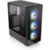 Image de Boîtier Pc Moyen Tour Sans Alim - View 200 Tg Argb (noir) - Atx/micro Atx - 3x120mm A-rgb - Usb 3.0/2.0 - Verre Trempé