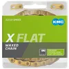 Image de Chaîne de vélo - KMC - Flat Top - TiN doré - 126 maillons - Waxed - Compatible SRAM AXS