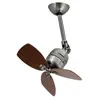 Image de Ventilateur mural/de plafond - VAXCEL - FN11156 - Style ancien - Pales noyer - 3 vitesses