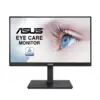 Image de Moniteur Led Ips Asus Va229qsb 22 Pouces Noir À Bords Fins Ergonomique