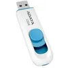 Image de ADATA Clé USB 32Gb C008 Slider USB 2.0 Blanc / Bleu