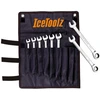Image de Clés plates à cliquets Icetoolz 41B8 avec pochettes (8-15mm)