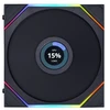 Image de Lian Li Uni Fan TL LCD Wireless 120 Reverse Blade Pack de 3 - Noir