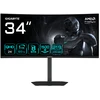 Image de Moniteur Gaming Gigabyte Gs34wqca 34" 3440x1440 1500r 120hz 1ms 300cd/m² Noir