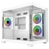 Image de Boîtier Pc Cooler Master Elite 481 Wood Blanc Verre Trempé Matx Atx