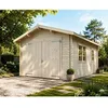 Image de Garage Prague en bois naturel - ép.34mm - 386x544x268 cm - 159m² - White Wood
