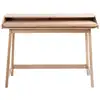 Image de Bureau Design Avec Plateau Coulissant "st James" 116cm Chêne