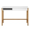 Image de Bureau Design "northgate" 112cm Chêne & Blanc