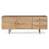 Image de Buffet 2 Portes & 3 Tiroirs "jugend" 180cm Chêne
