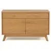 Image de Buffet 2 Portes & 1 Tiroir "kensal" 100cm Chêne