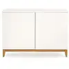Image de Buffet 2 Portes "blanco" 120cm Blanc & Chêne