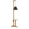 Image de Lampadaire Design Avec Table D'appoint "floor" 199cm Chêne & Noir