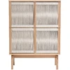 Image de Vaisselier Design 4 Portes "lilla" 122cm Naturel