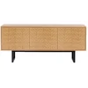 Image de Buffet 3 Portes Triangle "camden" 175cm Chêne & Noir