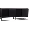 Image de Buffet 4 Portes Coulissantes "ende" 188cm Noir