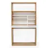 Image de Bureau Secrétaire Design "loma" 157cm Blanc & Chêne