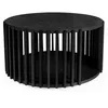 Image de Table Basse Ronde Design Drum 83cm Noir