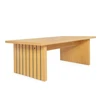 Image de Table Basse Design En Bois "stripe" 120cm Naturel