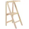 Image de Tour d'assistance pliable avec rail amovible - naturelle HTF-04-NT