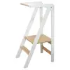 Image de Tour d'assistance pliable avec rail amovible - blanche HTF-04-WH