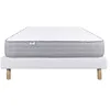 Image de LUXURY LITERIE - Ensemble matelas + sommier - ZEN - 140 x 190 cm - Tapissier - Ferme - Face été/hiver