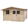 Image de Abri De Jardin En Bois 14m² "oz" - 388 X 298 X 225 Cm - 28 Mm