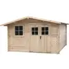 Image de Abri de jardin en bois 14m² oz - 388 x 298 x 225 cm - 28 mm