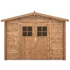 Image de Abri de jardin - GARTFLEX - INT044 - Bois traité - 19 mm - Surface utile 7.62 m²
