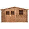 Image de Abri De Jardin En Bois Traité, Ep 28mm, Surface Utile 9.9m² Int043/ineksa