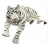 Image de Peluche Géante Tigre Blanc Couché 150 Cm - Collection Anima Hansa