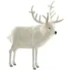Image de Hansa Peluche Géante Renne Blanc 120 Cm - Idéal Pour Décoration Hivernale