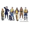 Image de Figurines maquettes - MASTER BOX - Pilotes célèbres 2e GM - Plastique 54mm (1/32) - 7 fig. + chien - À monter