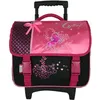 Image de CYBEL Cartable à Roulettes 38 cm 2 Compartiments.+ 1 poche Rose Enfant