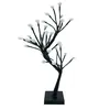 Image de Arbre lumineux multicolore 48 cm 32 LED à piles - Branches flexibles - Déco Noël intérieur - Pied carré noir