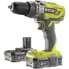 Image de RYOBI Perceuse-visseuse à percussion 18V ONE+ 50Nm - batterie 2Ah + chargeur - sac de transport inclus - R18PD3-220S