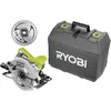 Image de RYOBI - Scie circulaire 1 600 W laser + coffret 2 lames 190 mm 24 & 48 dents guide parallèle buse & clé de service - RCS1600-K2B