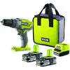 Image de Ryobi - Perceuse visseuse à percussion Li-Ion 18V 2x1.5Ah - R18PD3-215S