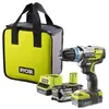 Image de Perceuse-visseuse à percussion brushless RYOBI 18V One+ - 2 batteries LithiumPlus 5Ah - 2Ah - chargeur rapide 2.0Ah - R18PDBL-252S