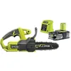 Image de RYOBI - Tronçonneuse compacte 18V ONE+ - guide 20 cm - 4 6 m/s - tendeur latéral + batterie 2 5 Ah et chargeur 1 5 A - RY18CS20A-125