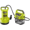 Image de RYOBI - Pompe dévacuation 18V - 4 200 l/h - immersion maxi. 5 m - IPX7 - minuterie 3 réglages - vendue sans batterie - RY18SPA-0