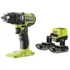 Image de RYOBI Perceuse-visseuse à percussion Brushless 18V ONE+ - batterie 2Ah + chargeur - sac de transport inclus - RPD18BL1-2C20S