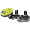 Image de Pack 2 batteries ryobi 18v one+ 4,0 et 2,0ah - chargeur rapide compact - rc18120a-242x 5133006916