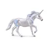 Image de figurine licorne unicorne blanche/bleue 17 x 12 cm