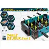 Image de Table De Jeux 5 En 1 Plastique Bleu Sarcelle Avec Accents Noirs Compact Hostfull